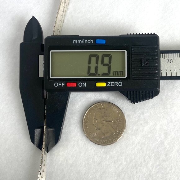 Sterling Silver 925 Italy 6.5MM Wide 16" Italian Herringbone Chain 23g - Picture 15 of 16